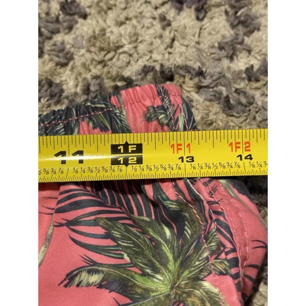 Seobean Women’s Coral Palm Print Tropical Swim Shorts Trunks Size M - Picture 5 of 6
